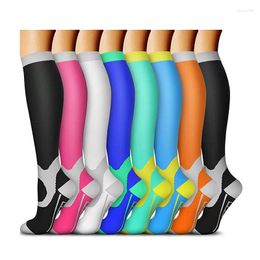 Sports Socks Men And Women Leisure Stockings Outdoor Running Fitness Stretch A Variety Of Styles Gradient Pressure 6pair/8pair