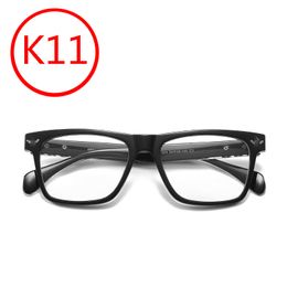 K11 Anti Blue Light Glasses Cross Flower Punk Style Hip Hop Skull Head Same Eyeglass Frame Thick Edge Vintage Large Frame Glasses