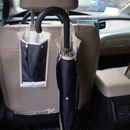 Interior Accessories Car Hanging Umbrella Storage Bag Waterproof 75cm Plastic Folding Cover Portable Home Office Bags For Long Umbrellas