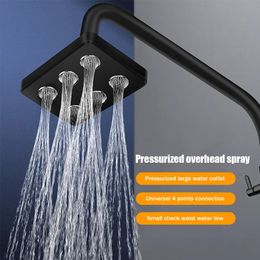 Bathroom Shower Heads High Pressure Showerhead Water Saving Rainfall System Replacement Parts 360 Degree Rotatable for Home 231117