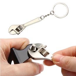 Mini Wrench Keychain Portable Car Metal Adjustable Universal Spanner For Bicycle Motorcycle Car Repairing Tools Men Special Gift Camping HikingOutdoor Tools