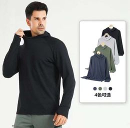 Autumn clothes Lu new long sleeve shirt casual solid Colour quick dry sports fitness coat spring and autumn moisture absorption sweat