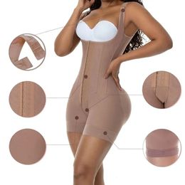 Waist Tummy Shaper Steel Bone Liposuction Post Surgery Fajas Colombianas Shapewear BBL High Compression Garments Postpartum Control 231117