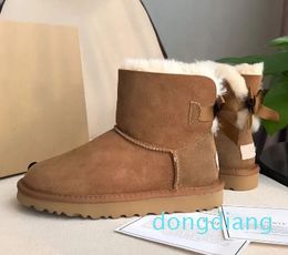 boots designer snow australian women boot tasman bailey dune Chestnut winter buckle fur snow Half Knee lady Sheepskin and slipper