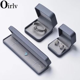 Jewelry Boxes Oirlv Blue Box Ring Necklace Bracelet Storage Gift Suitable For Marriage Proposal Wedding Anniversary 231117