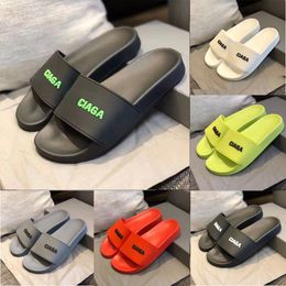 Designer Slippers Men Women Summer Writing Casual White Black Blue Red Grey hoes Fashion Slide Rubber Slide Flat platform Ladies Flip Flops Men Sandal