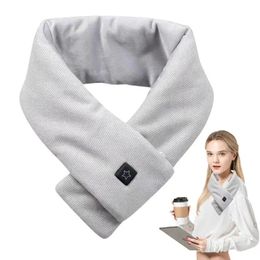 Fashion Face Masks Neck Gaiter USB Heating Scarf Electric Warm Intelligent Rechargeable Heated Warmer With 3 Levels For Women And y231117