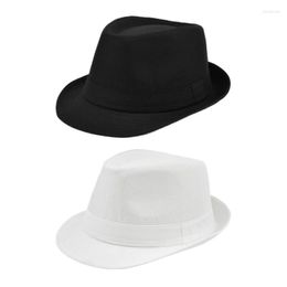 Berets Britain Men Gentleman Fedora Hat For Wedding Party Elegant Lady Poshoot