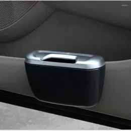 Interior Accessories Mini Car Trash Auto Rubbish Dustbin Can Garbage Dust Case Box Storage Bin