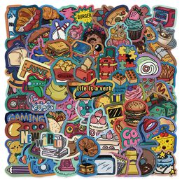 80PCS Vintage Carnival Graffiti Stickers For Skateboard Car Laptop IPad Bicycle Motorcycle Helmet Guitar PS4 Phone Kids Toys DIY Decals PVC Water Bottle Sticker