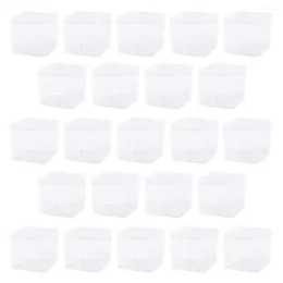 Dinnerware Sets 50 Pcs Mousse Dessert Cups Disposable Cake Container Small Square Box Cup Pudding Tea Kettle