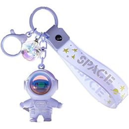 Cool Keychains Astronaut Kawaii Key Chain with Sunset Light, Astronaut Cute Keychains Pendant Car Keychains