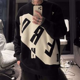 Designer Sweaters Fashion Casual Clothing Hoodies Erd Melancholy Second Generation Letter Mahai Sweater Eed Black White Round Neck Os High Street Knit