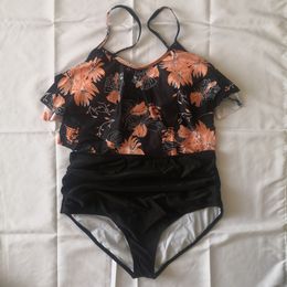 Swim Wear Women Sexy Ruffled Bikini Top With High Waisted Solid Shorts Quality Tankini Set 8 Colours Added 2023 Sale 230418