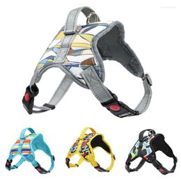 Dog Collars Harness Reflective Adjustable Pet Vest Chest Strap Outdoor Training Walking Lead Leashes DC05