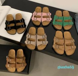 2023-women designer slipper slide flat sandal sandles casual shoes fashion classic brand woman slippers sliders beach slides summer sandals