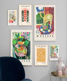 Paintings Matisse Monet Fish Garden Water Lilies Vintage Posters And Prints Wall Art Canvas Painting Pictures For Living Room Deco3762533