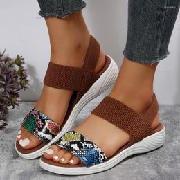 Sandals Flats Platform Women Fashion Shoes Summer 2023 Trend Casual Dress Thick Slides Slingback Slippers Flip-flops