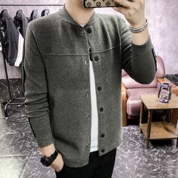 Men's Sweaters 2023 Knitting Cardigan Fashion Embroidered Knit Sweater Casual Handsome Autumn Winter Coat Wholesale Male Clothes Plus Size