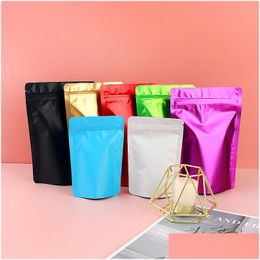 Storage Bags Thick Matte Colored Stand Up Self Seal Pouches Aluminum Foil Standing Food Ziper Bag Lx5393 Drop Delivery Home Garden H Dhxdq