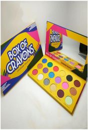 BOX OF CRAYONS Eyeshadow Palette 18 Colours Cosmetics Yellow iSHADOW Palette Shimmer Matte Eye shadow Beauty Eyes Makeup Palettes6228550