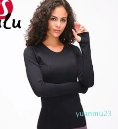 Elastic Gym Yoga Shirts Sleeve Women Slim Mesh Running Sport Jacket Quick Dry Black Fitness Sweatshirts Tops