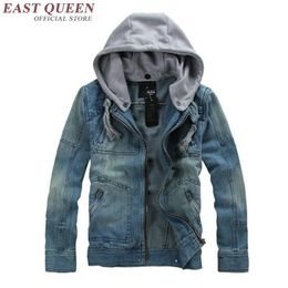 Men's Jackets Autumn 2023 Jean Jacket Oversized Denim Hoodies Cowboy Mens And Coat Plus Size 4XL 5XL 2930 YQ