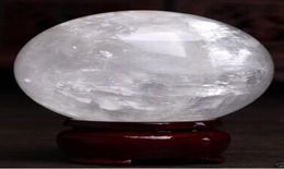 Healing Sphere magic decoration Fine gift 860100mm Stand Natural White Calcite Quartz Crystal Sphere Ball Healing Gem stone8252827