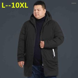 Men's Down Plus Size 10XL 8XL 6XL 5XL Long Parka Men Brand-clothing Thick Warm Winter Jacket Male Top Quality Cotton Quilted Coat