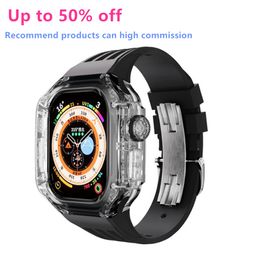 Smart for Watches Ultra 8 Series 49mm 1.99 Inch Mixed Colour Wireless Charging Silicagel Fashion Watch Screen Case