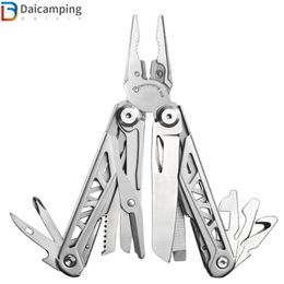 Pliers Daicamping Outdoors DL6 EDC Clamp HRC78K Multitools Wire Cutter Multifunctional Multi Tools Outdoor Camping Folding Knife 230419