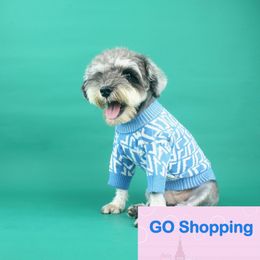 Dog Apparel Pet Fashion Sweater Autumn and Winter Irregular Letters Small and Medium Size Dog Clothes design