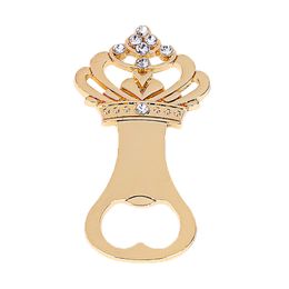 Beer Crown Gold Bottle Openers Creative Wine Corkscrew European Wedding Supplies Gift Favors Holiday party