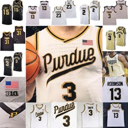 Purdue Boilermakers Basketball Jersey NCAA College Zach Edey Fletcher Loyer Braden Smith Lance Jones Myles Coin Heide Robinson Ivey Furst