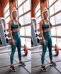 omen039s Sports Suit Female Sportswear Woman Gym Fitness Clothing Women Sport Wear Clothes Sporty 2 Piece Yoga Set Leggings Wor1790740