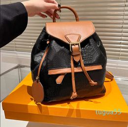 Designer-Backpack Totes Bag Printed Shoulder Bag Women Handbag Purse Embossed Letters Zipper Hardware Fashion Adjustable Strap Flap Pocket Solid