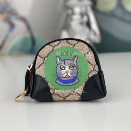 Cute Cat Kids Purse Leather True Wallet Baby Girl Women Fashion Coin Purses and Keychain Children Boy Girl Mini Bag