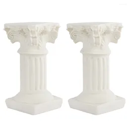 Decorative Flowers Roman Pillar Greek Column Columns Statue Resin Decor Wedding Pillars Stand Holder Sculpture Statues White Home