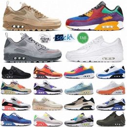 Max 90 Running air Shoes Black Gum Blue Void 90s Caramel Peace Love Viotech Be True Mens Women Trainers Direct