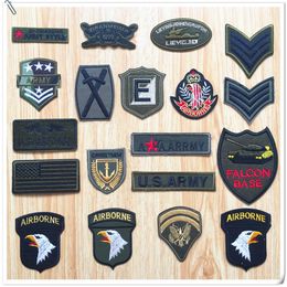 DIY Sewing Accessories Customised American Army Patches for Clothing Notions Iron on Badge Sticker Hoodie Embroidery Hat Jeans Patch