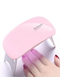 Portable Mini LED Lamp Nail Dryer USB Charge LED Light Quick Dry Nails Gel Manicure For Nail Art 6W8707118