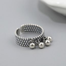Cluster Rings Tassel Round Ball Knit Open For Women Luxury Designer Aesthetic Accessories Trendy Woman Jewellery 2023 Dropship Suppliers
