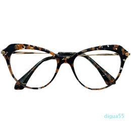 Sunglasses Frames Fashion Women Butterfly Cateye Glasses Frame Lightweight Plank Metal Fullrim For Prescription