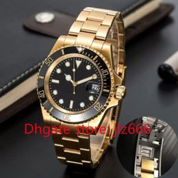 41MM steel clone watch large automatic mechanical black dial, sapphire glass date ceramic watch, men's new ,sssss