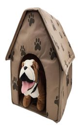 474949CM Pet Cat Bed House Foldable Detachable Soft Feet Printed Pet Dog Cat Bed Warm House Support Whole6574548