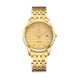 Women's Watches Fashion Men Watch Gold Stainless Steel Couple Watches Couple Items For Lovers Pair Men And Women Brand Luxury Gifts 230419