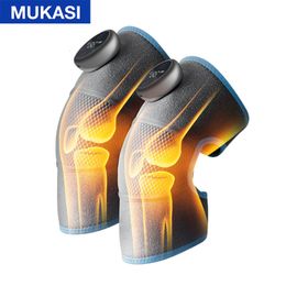 Leg Massagers Heating Knee Massager Electric Shoulder Vibrating Massage Pad For Physiotherapy Leg Arthritis Elbow Joint Pain Relief Therapy 230419