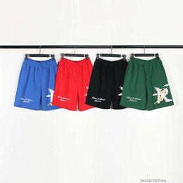 Designer Short Fashion Casual Clothing Beach shorts High Street Rep New Niche American Fashion Br r Star Angel Casual Loose Fitting Couple Summer Shorts Sports Pants