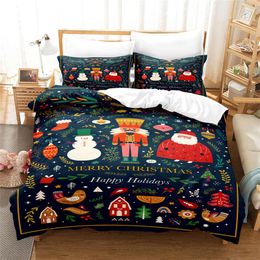 Bedding Sets Pink Christmas Set Duvet Cover Holiday King Quilt Decorative Children's Bedroom El