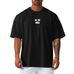 Mens TShirts Oversized Tshirt Dropped Shoulder Short Sleeve Fitness T Shirt Summer Sexy Big Mesh Loose Gym Clothing Basketball Jersey 230419